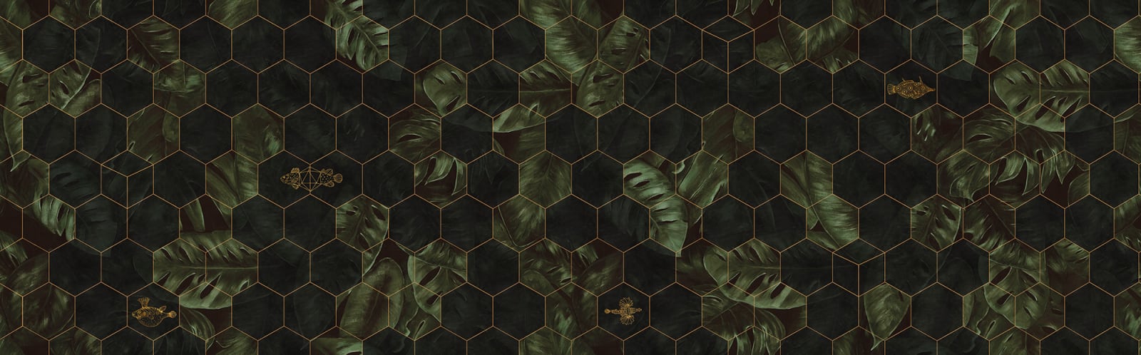 137516-foto-tapet-3d-hexagon-leaves-personalizat-rebel-walls