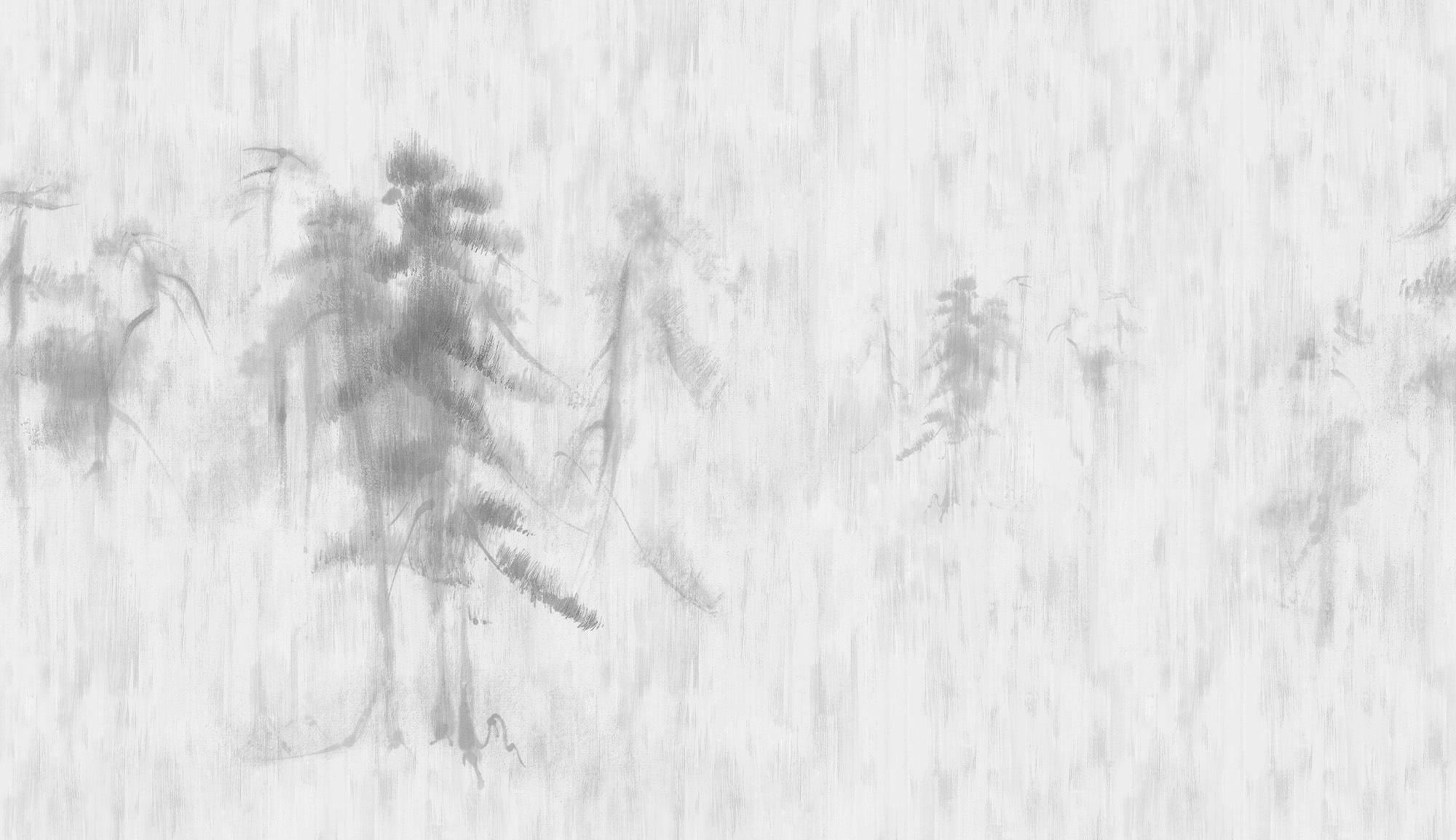 Chinese painting pine trees landscape