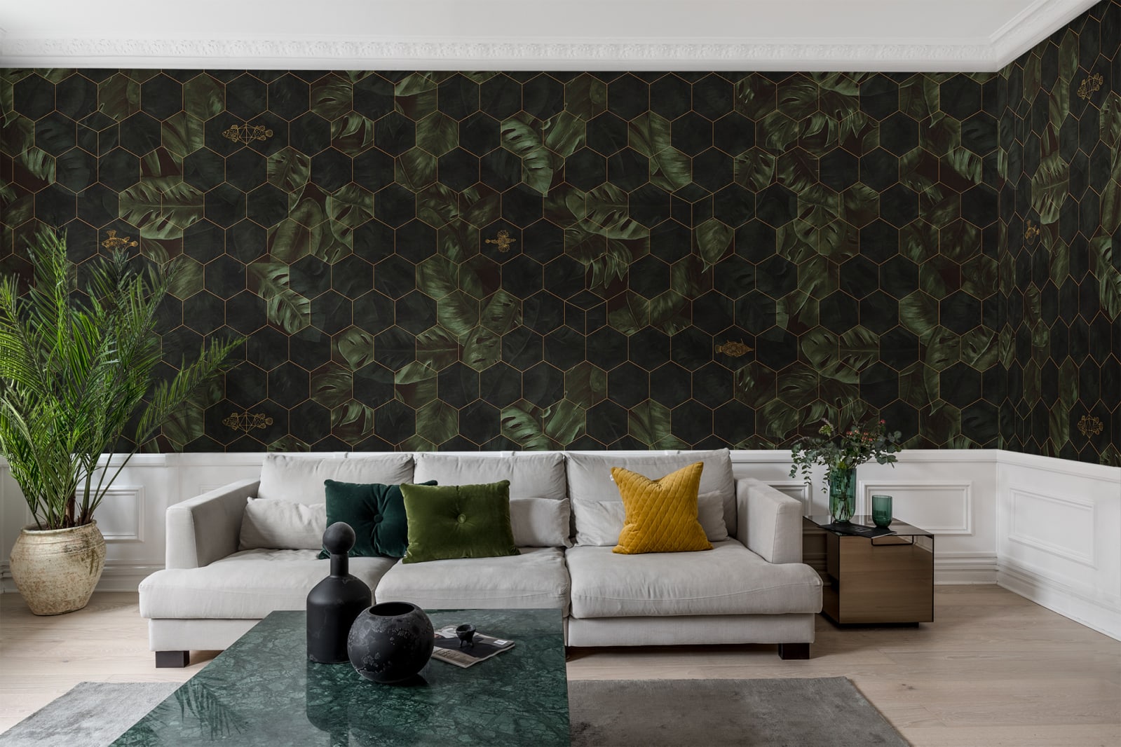 16457-foto-tapet-3d-hexagon-leaves-personalizat-rebel-walls