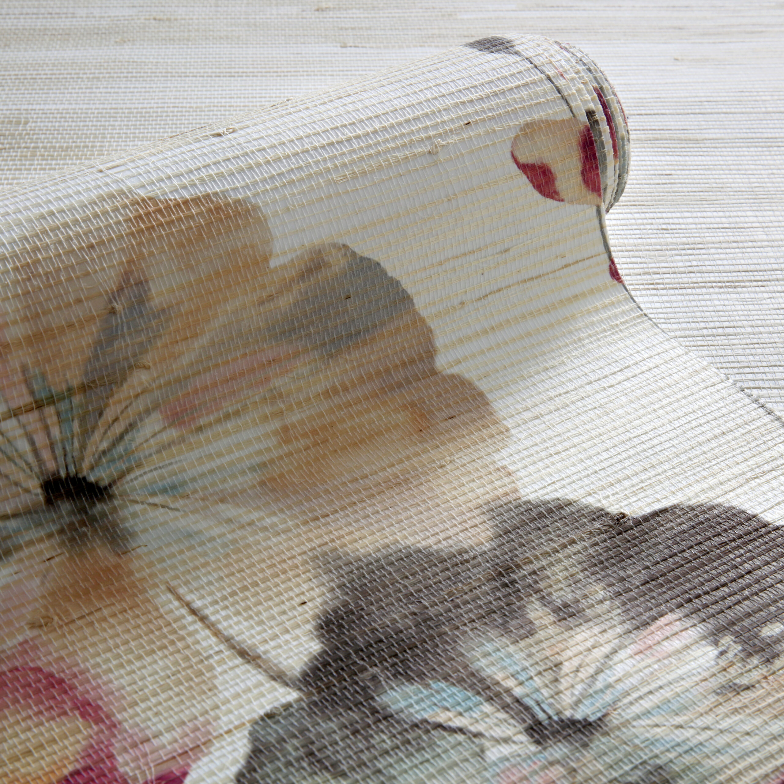 2008-143-01_Water_Lilies_Bracken_Grasscloth_Roll
