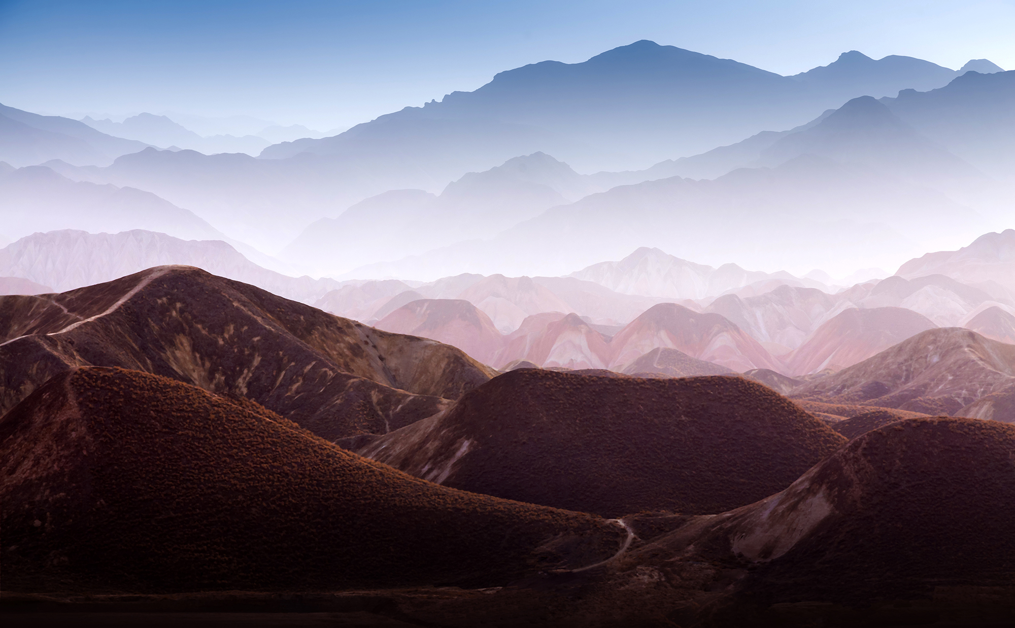 Danxia landform in Zhangye, Gansu of China