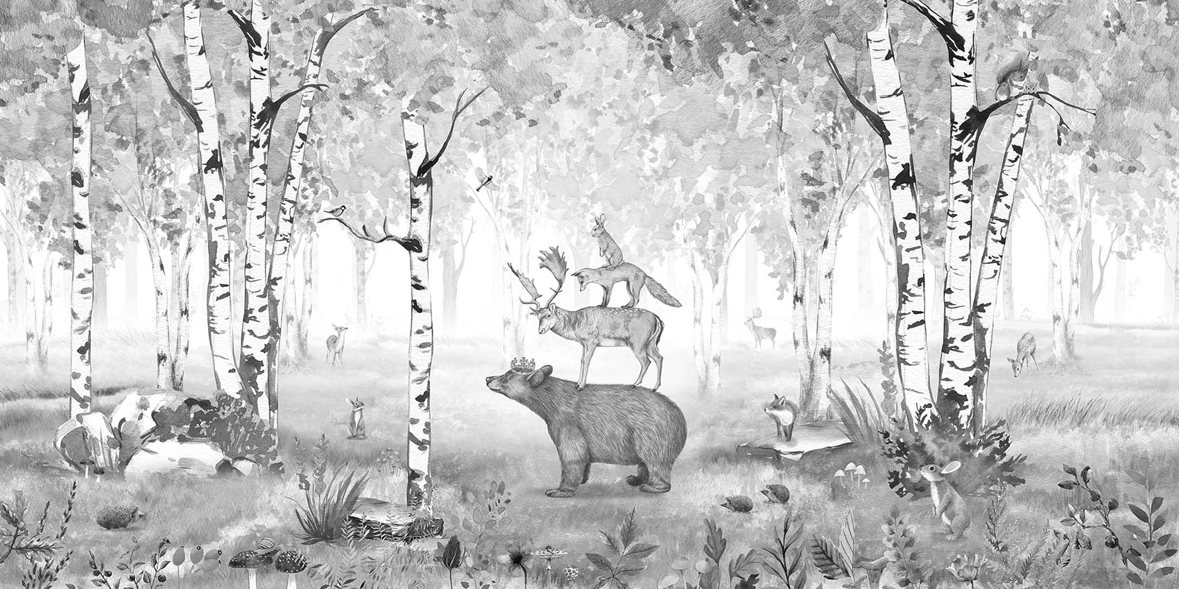 Bear_King_-_BW