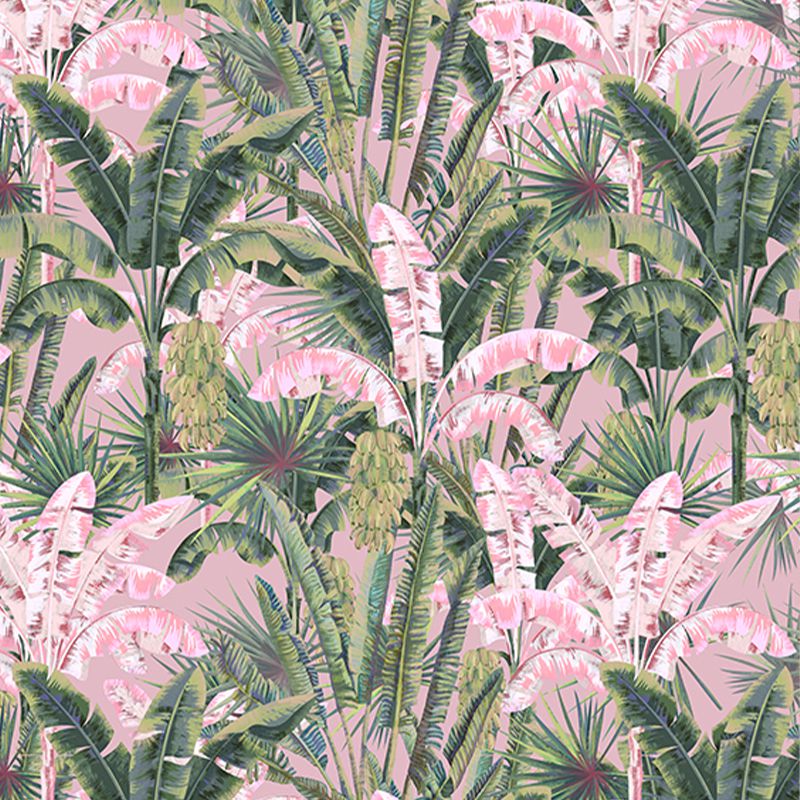Blush-Groove-in-pink-jungle_tapet_vladila_1