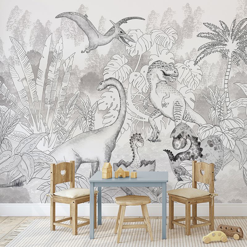 Davids-Dino-in-Grey_context-2_tapet_vladila_2