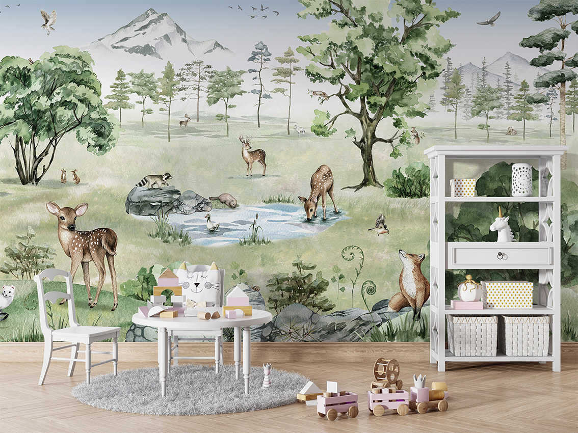 Deer_Forest_-_Summer_-_Table_and_cabinet