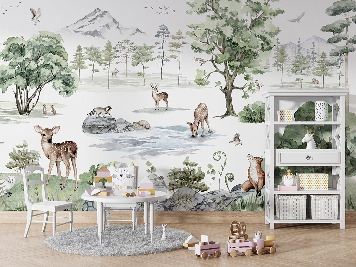 Deer_Forest_-_Winter_-_Table_and_cabinet
