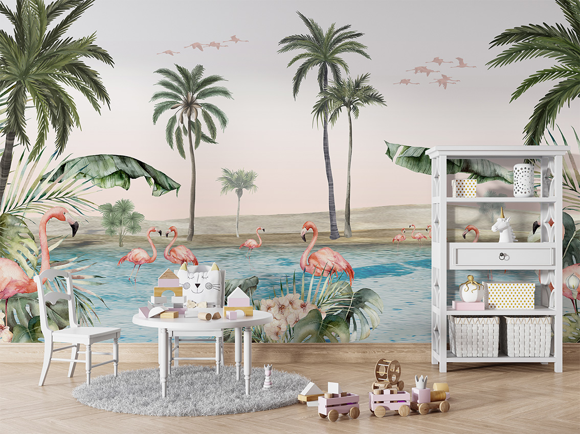 Flamingo_Oasis_-_Table_and_cabinet