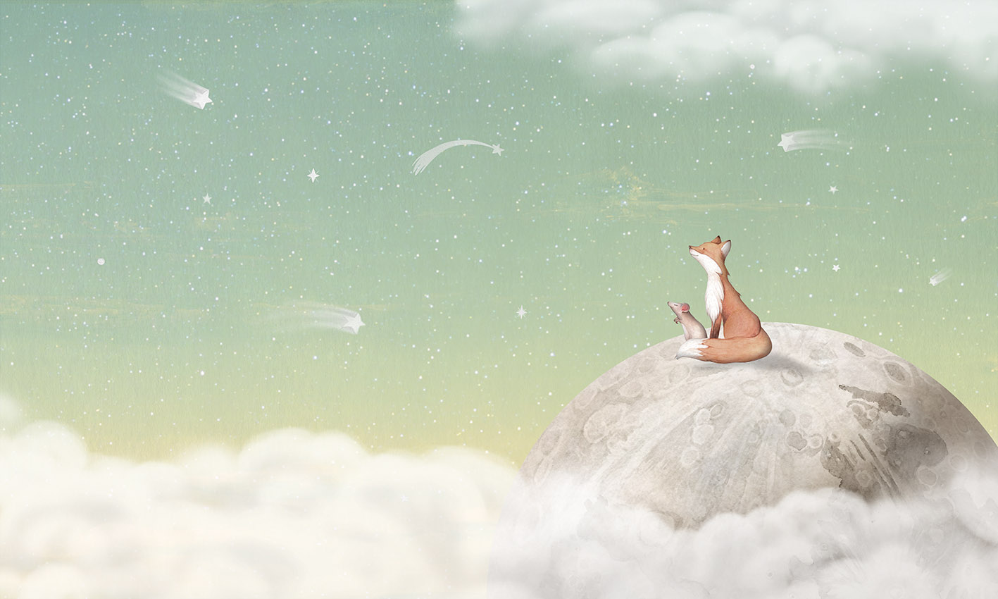 Fox_on_the_Moon_-_Green