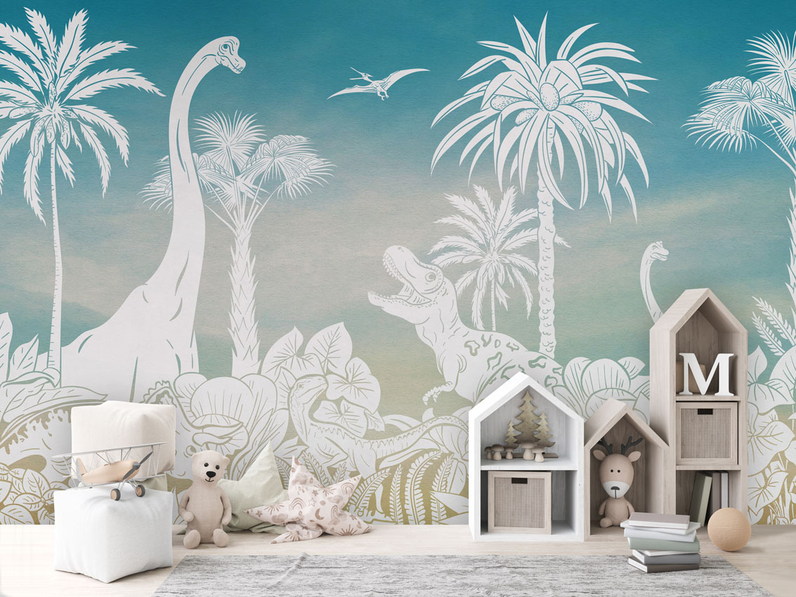 MONOCHROME_DINO_BLUE_SKY_-_Mural_-_House_cabinets_-_Copy