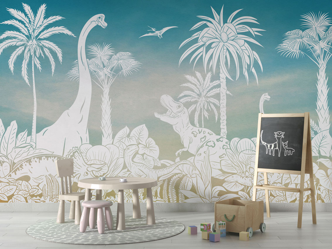 MONOCHROME_DINO_BLUE_SKY_-_Mural_-_School_board_-_Copy