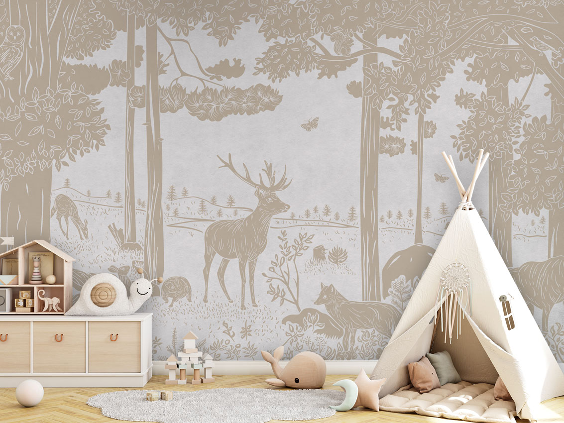 MONOCHROME_FOREST_WHITE_VINTAGE_-_Mural_-_Tipi_-_Copy