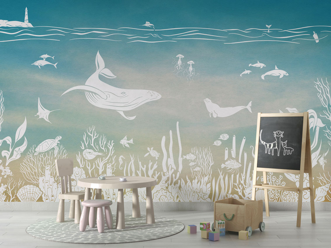 MONOCHROME_SEA_BLUE_AQUA_-_Mural_-_School_board_-_Copy