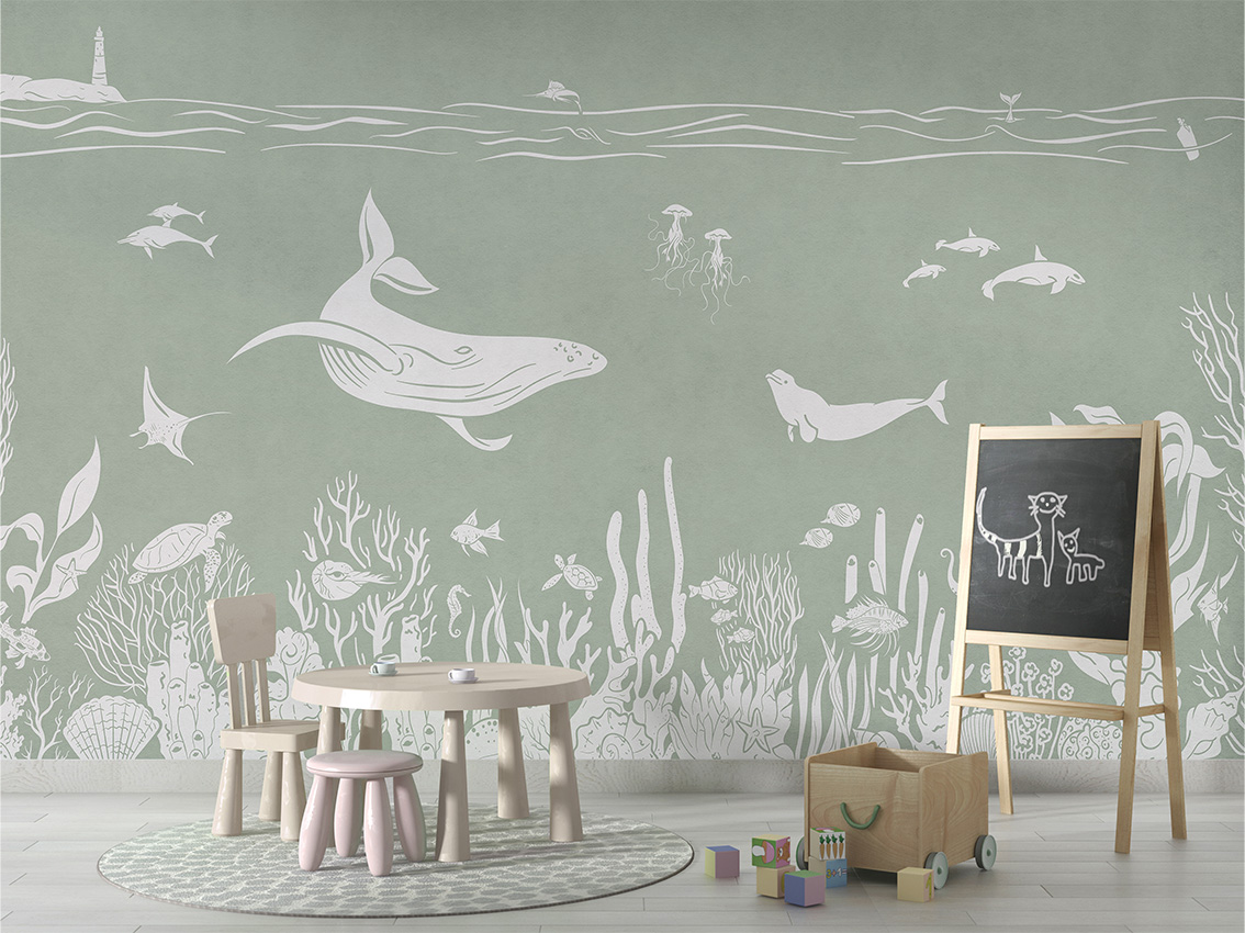 MONOCHROME_SEA_GREEN_-_Mural_-_School_board