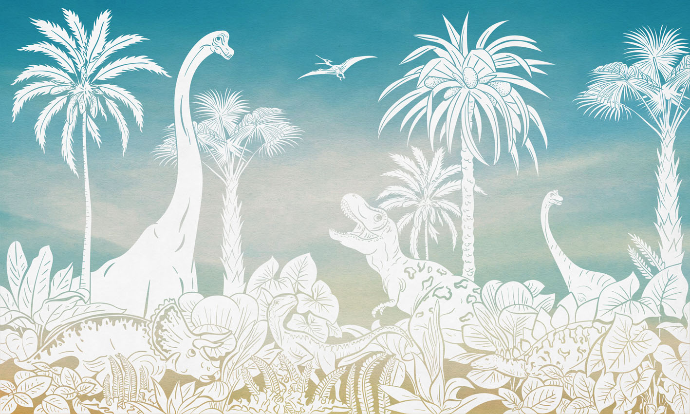 Monochrome_Dino_-_Blue_Sky
