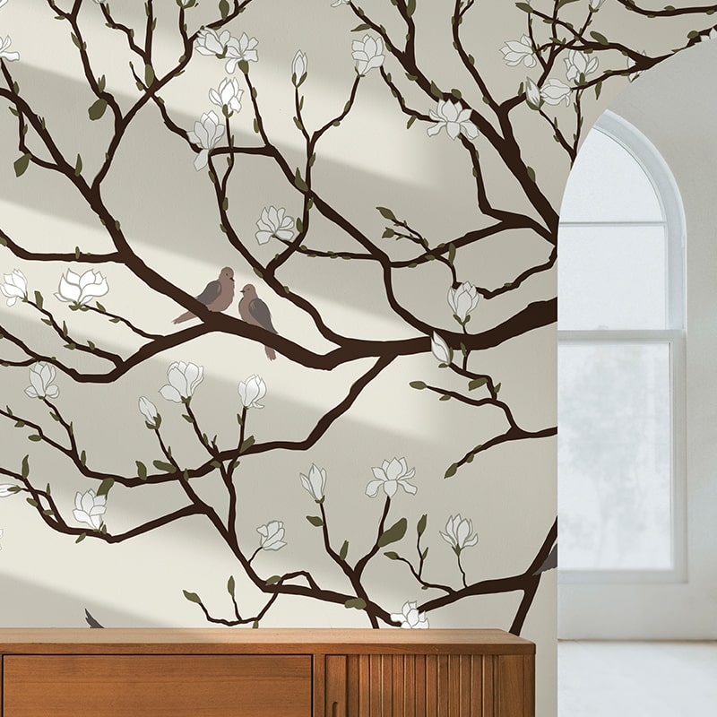 Tapet-Doves-at-my-window-Vladila-wallcovering
