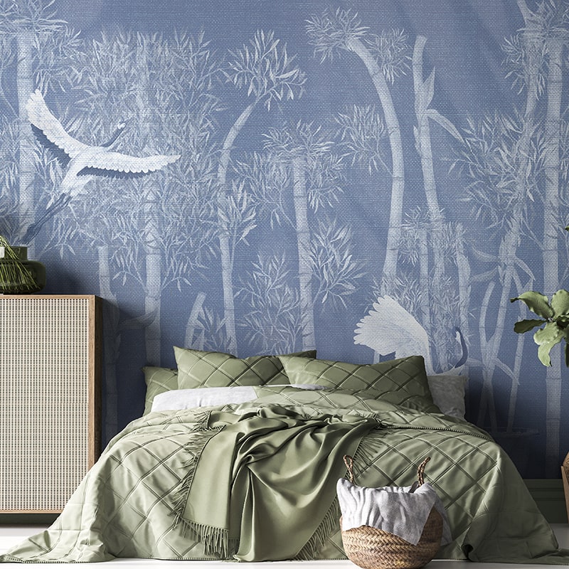 Tapet-Makino-Pavilion-Blush-Blue-tapet-living