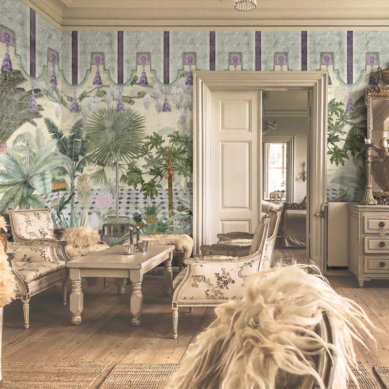 Tapet-Parlour-Tropicale-living