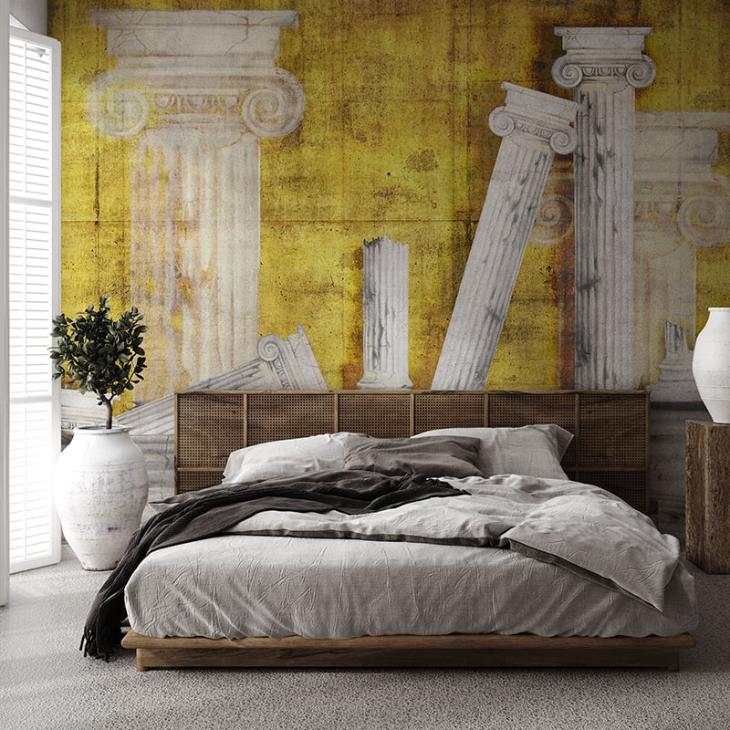 Tapet-dormitor-Antique-Alabaster-in-Gold