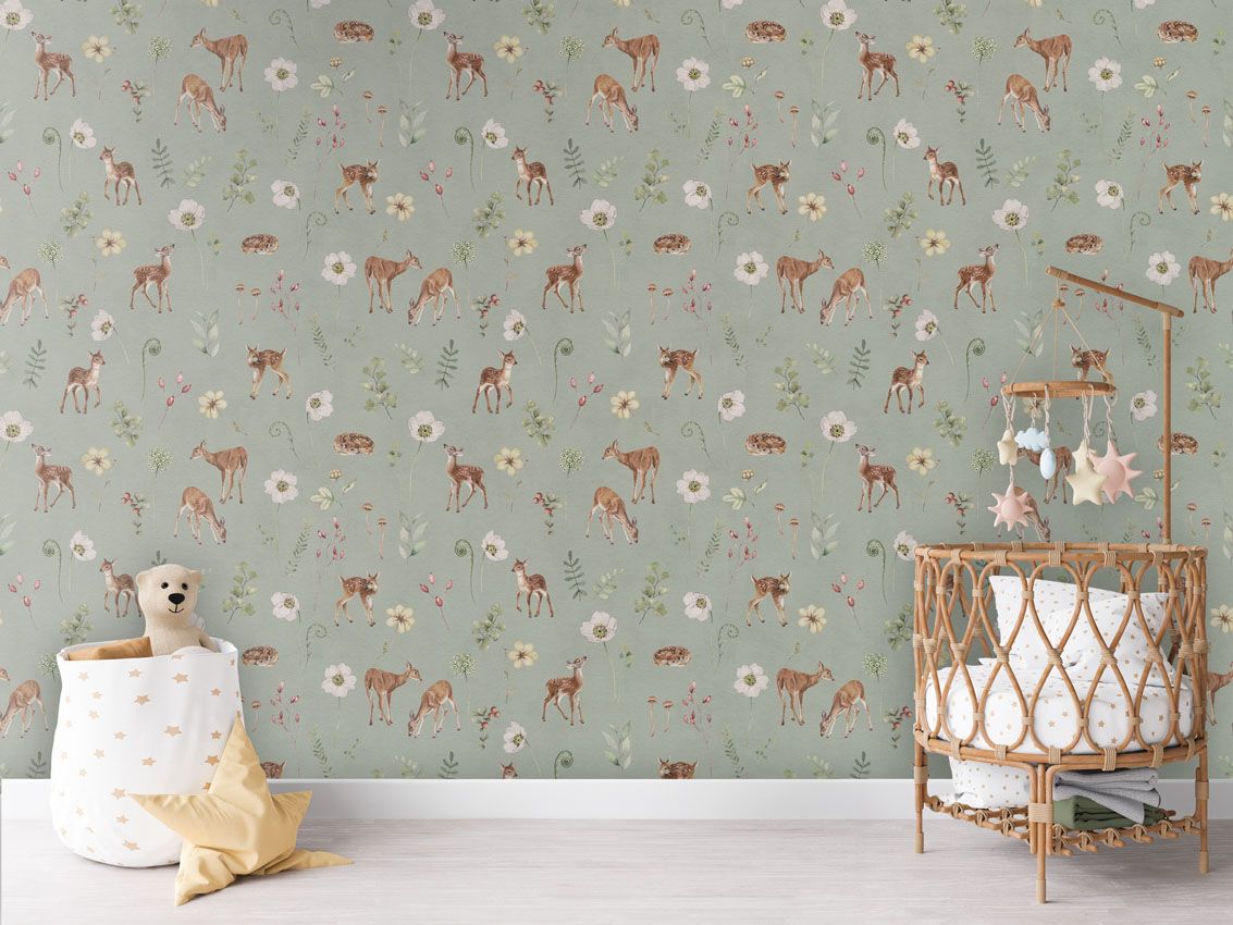 dancing_deer_green_-_mural_-_crib_rotan