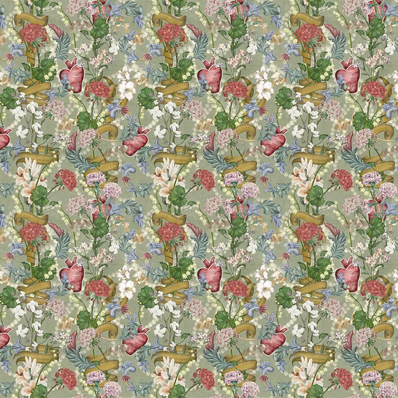 fototapet-premium-queen-heart-pistachio