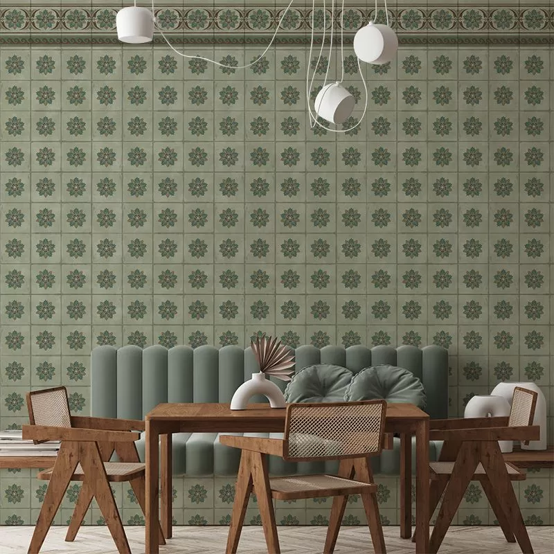 model-tapet-green-tiles-vladila