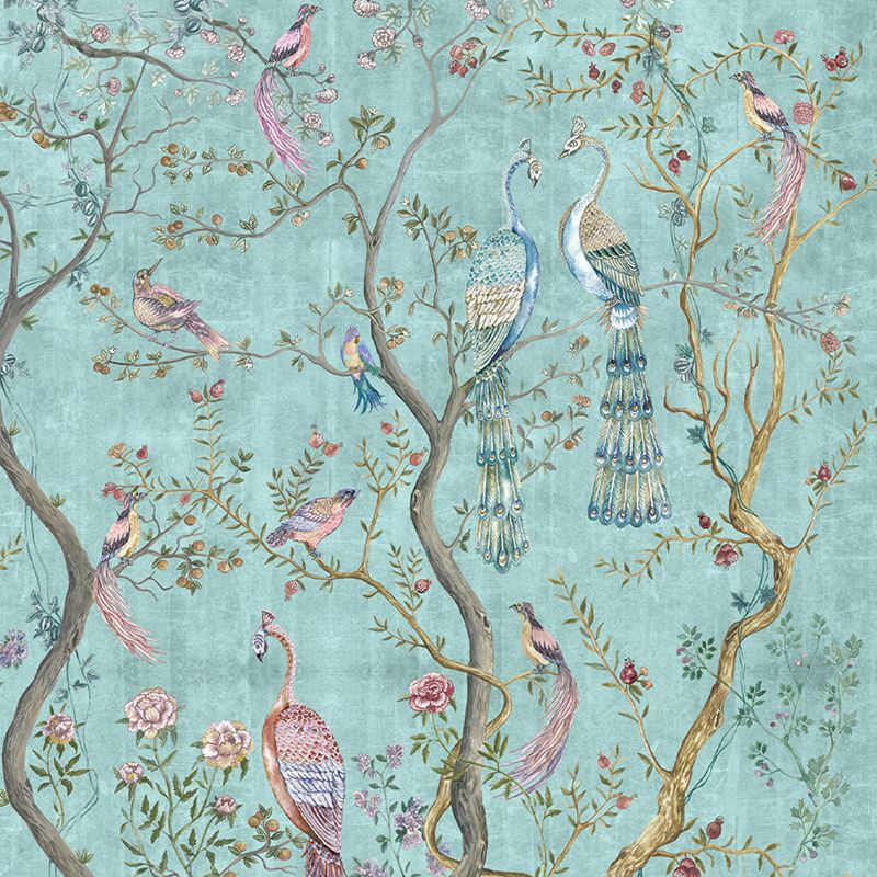 peacock-turquoise1000-x-1000-detaliu-tapet-vladila