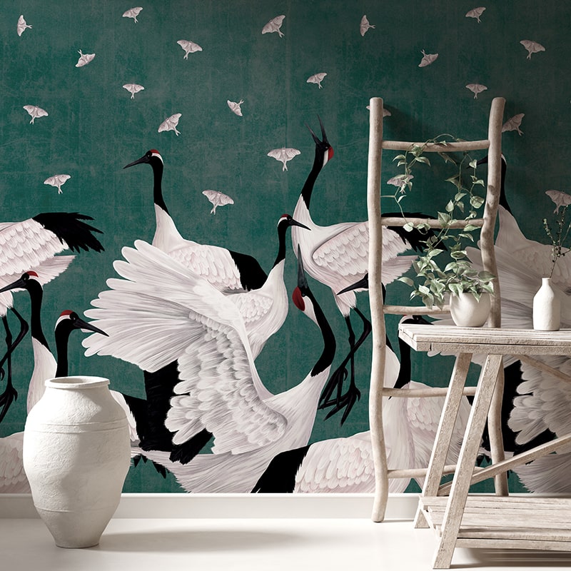 tapet-Grus-Japonesis-in-Green-vladila