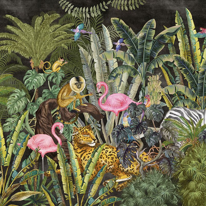 tapet-Jungleful-dark-tapet-custom