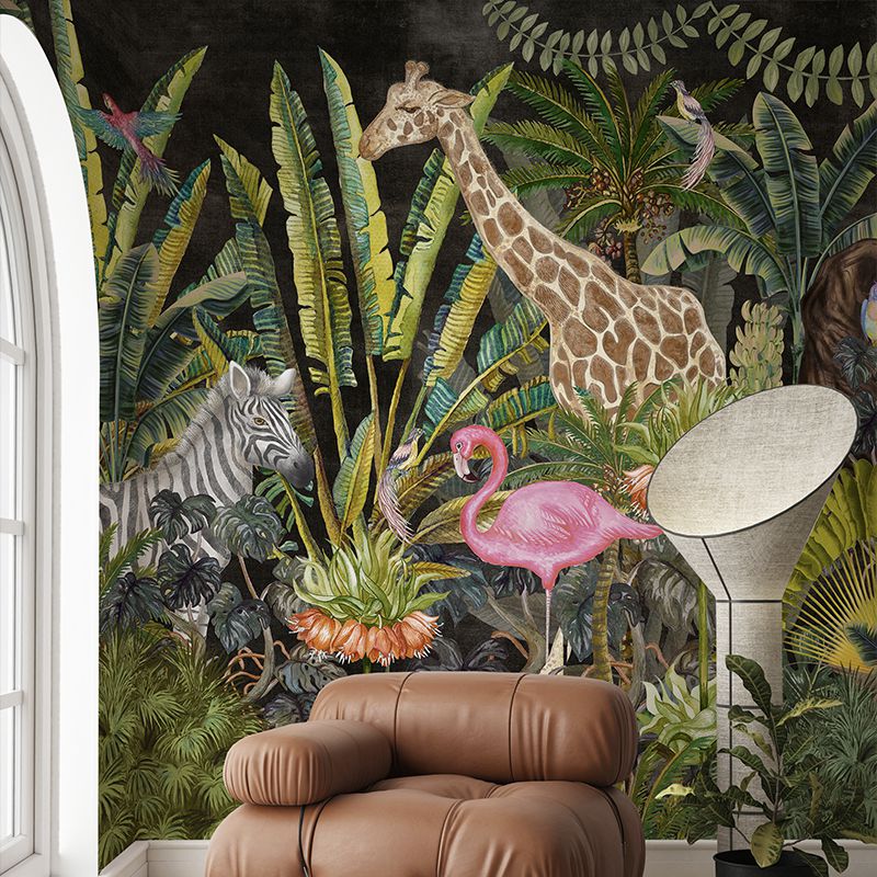 tapet-Jungleful-dark-tapet-living