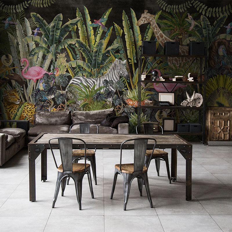tapet-bucatarie-Jungleful-bright