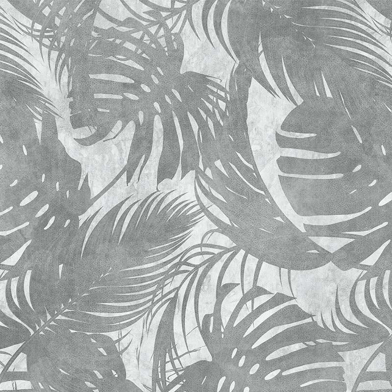 tapet-dormitor-Leafs-original-grey
