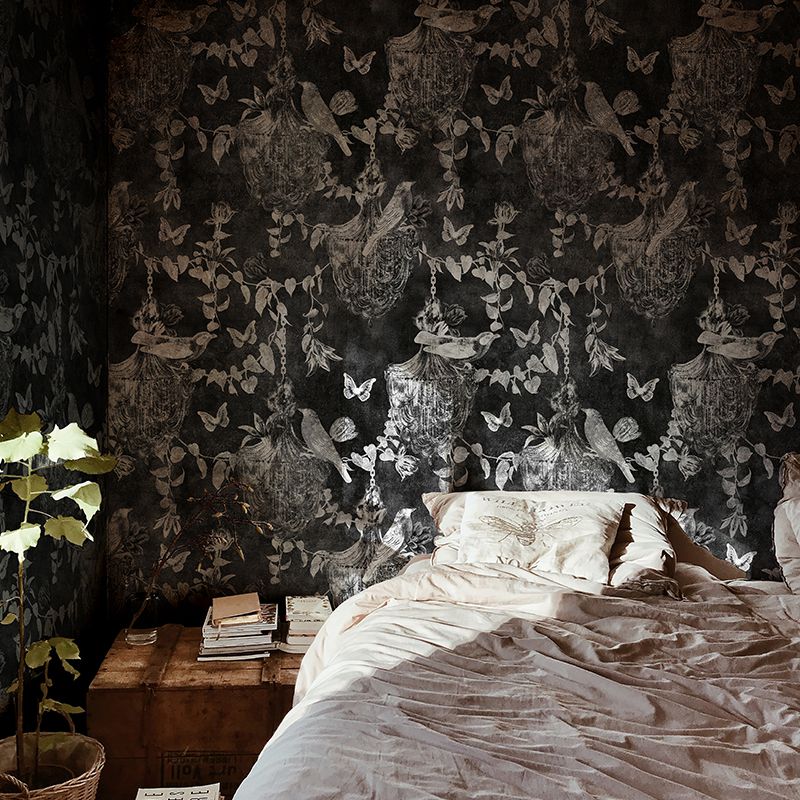 tapet-dormitor-Majestic-Memoir-In-Black-vladila