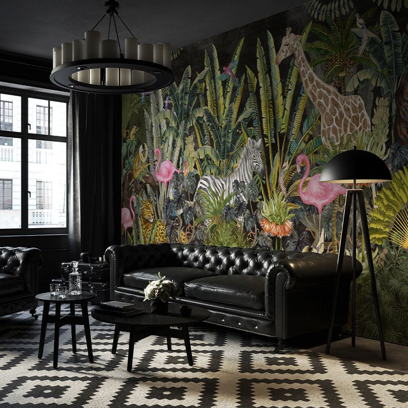 tapet-living-Jungleful-dark-vladila