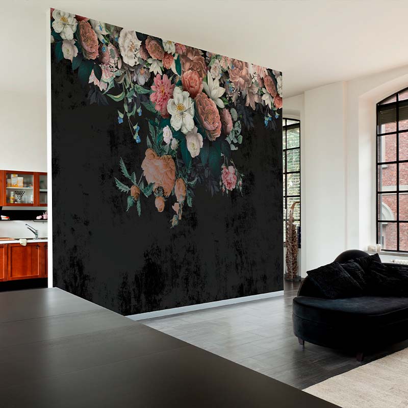 tapet-living-Painterly-roses