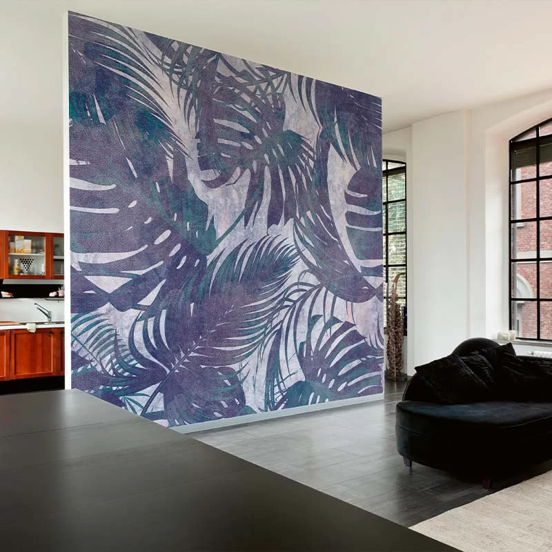 tapet-living-leafs-original-violet