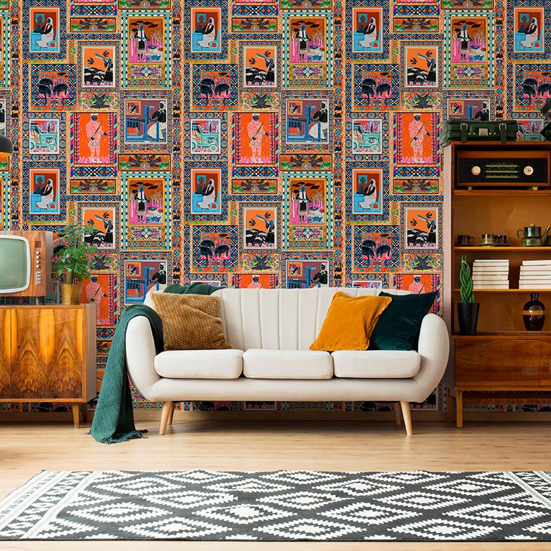 tapet-ornament-rasturant-tapet-living