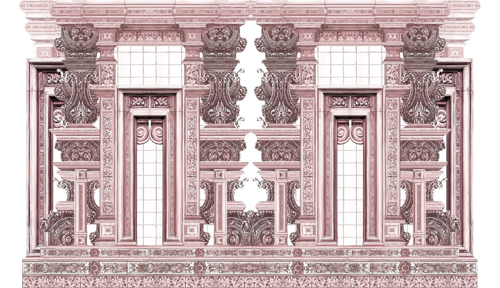 tapet-ornamental-cathedral-rose669777-pattern