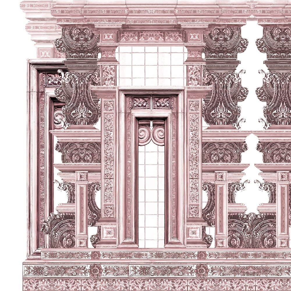 tapet-ornamental-cathedral-rose669777