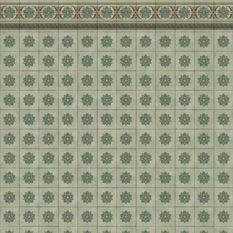 tapet-personalizat-green-tiles-vladila