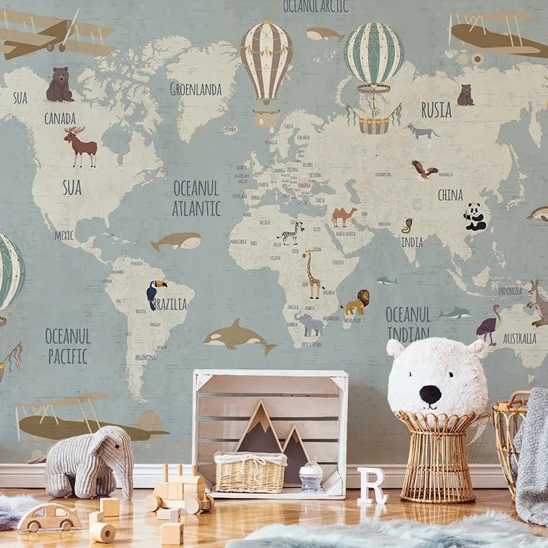 tapet-vintage-travel-map34409