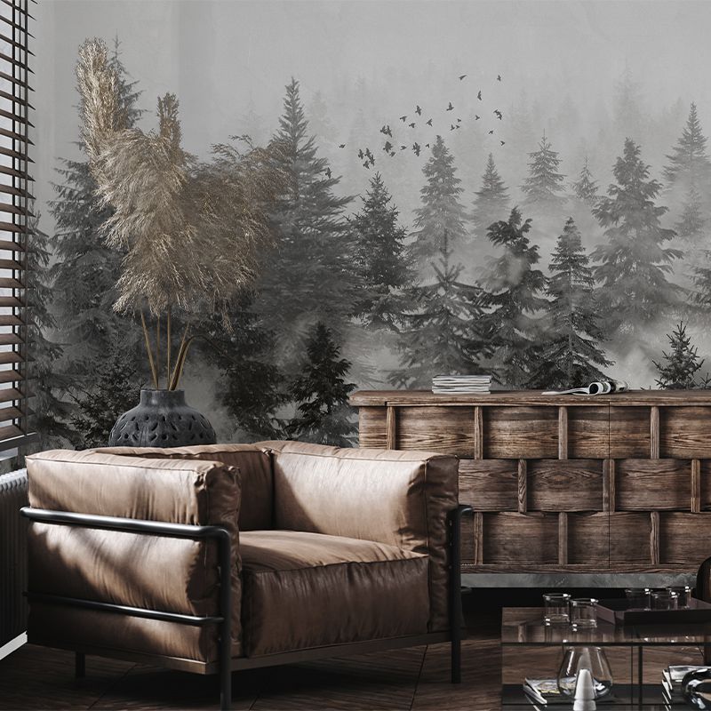 tapetRivian-Forest-Charcoal-tapet-living-vladila
